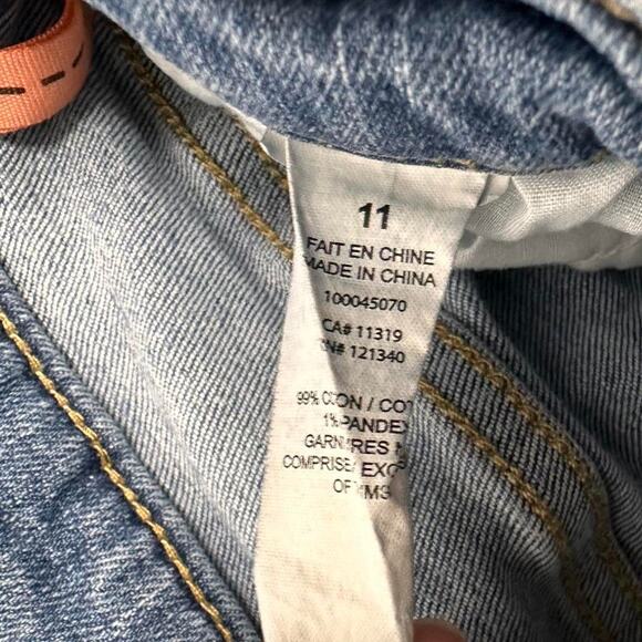 Garage Taille Haute High Rise Mini Denim Shorts Size 11 - Picture 3 of 6